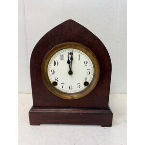 Antique Sessions Beehive Shelf Mantle Wood Clock